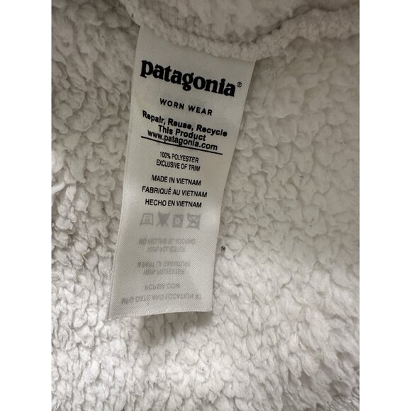 Patagonia Women's Los Gatos 1/4 Zip Pullover Jacket Sweater Small Ivory White - Picture 5 of 13